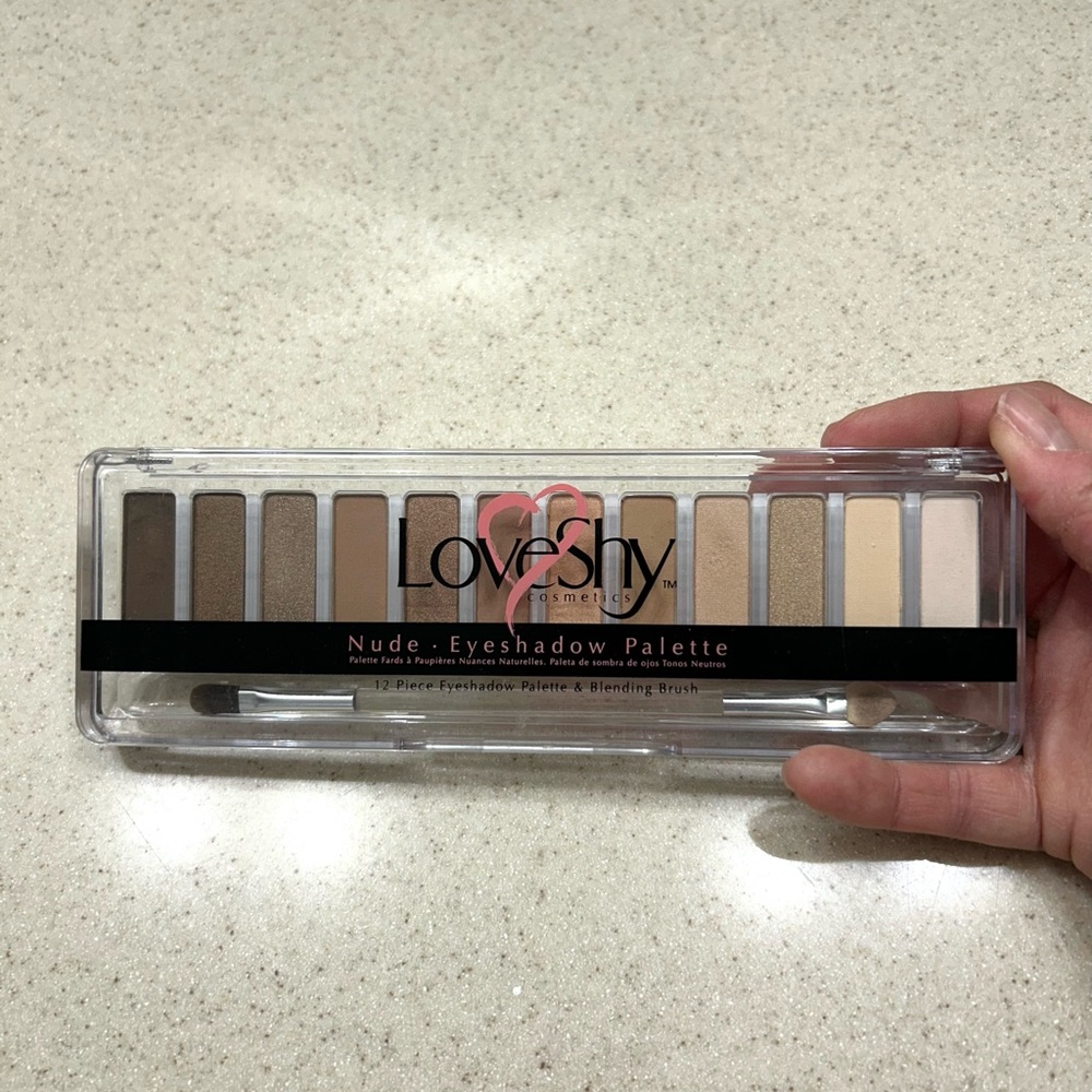 Love Shy Nude Eyeshadow Palette - Neutral Beige & Brown Shades